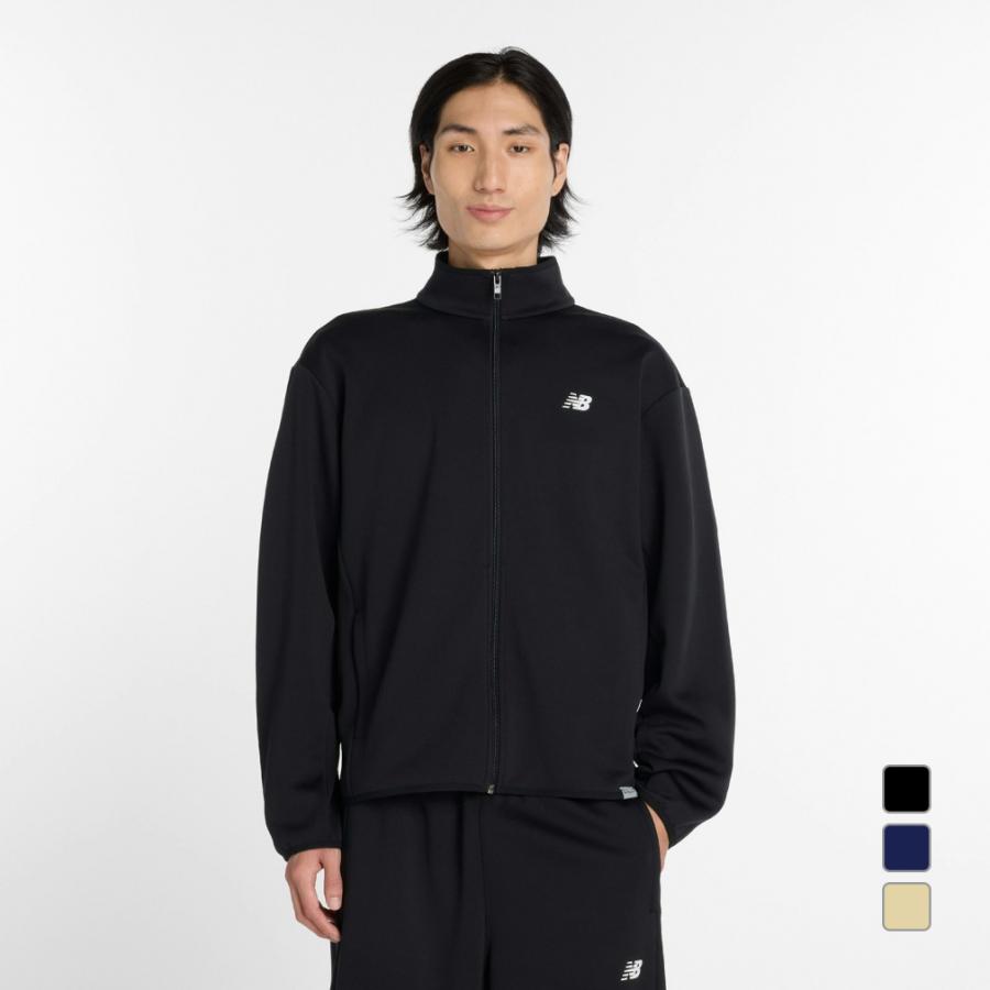 New Balance ブラックニットジャケット New Balance（ニューバランス） メンズ ニットジャケット ニット