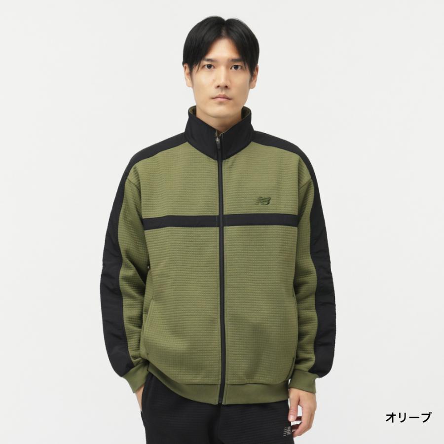 New Balance キルティングジャケット オリーブ New Balance（ニューバランス） THE CITY メンズ ニットジャケット