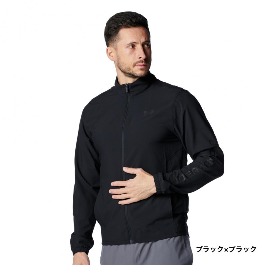 アンダーアーマー クロスジャケット&パンツM グレーブラック UNDER ARMOUR（アンダーアーマー） メンズ クロスジャケット UA