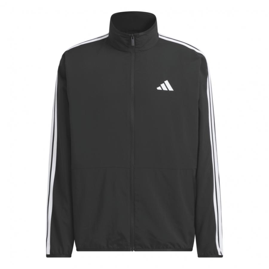 adidas 黒 ストライプジャケット S adidas（アディダス） メンズ クロスジャケット スリーストライプス