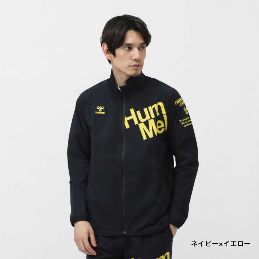 【未使用】hummel クロスセットアップ ネイビー HAW2184PAP M hummel ヒュンメル メンズ クロスジャケット HAW2184AP スポーツ