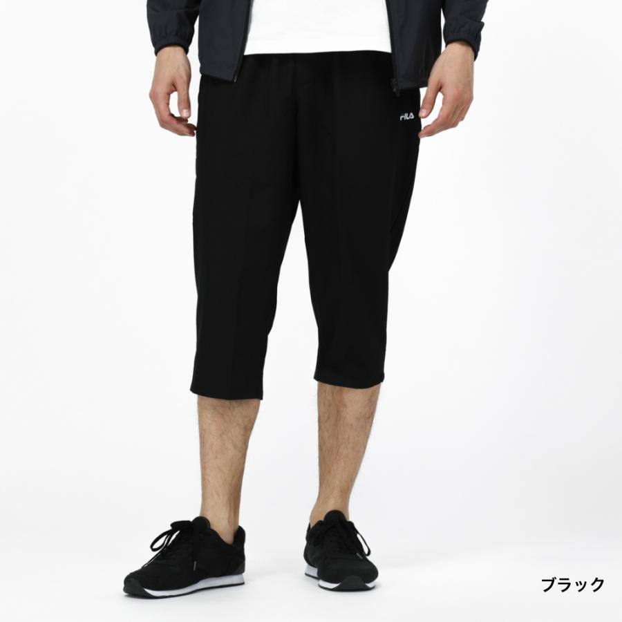 FILA フィラ メンズ クロスクォーターパンツ 冷感ストレッチ