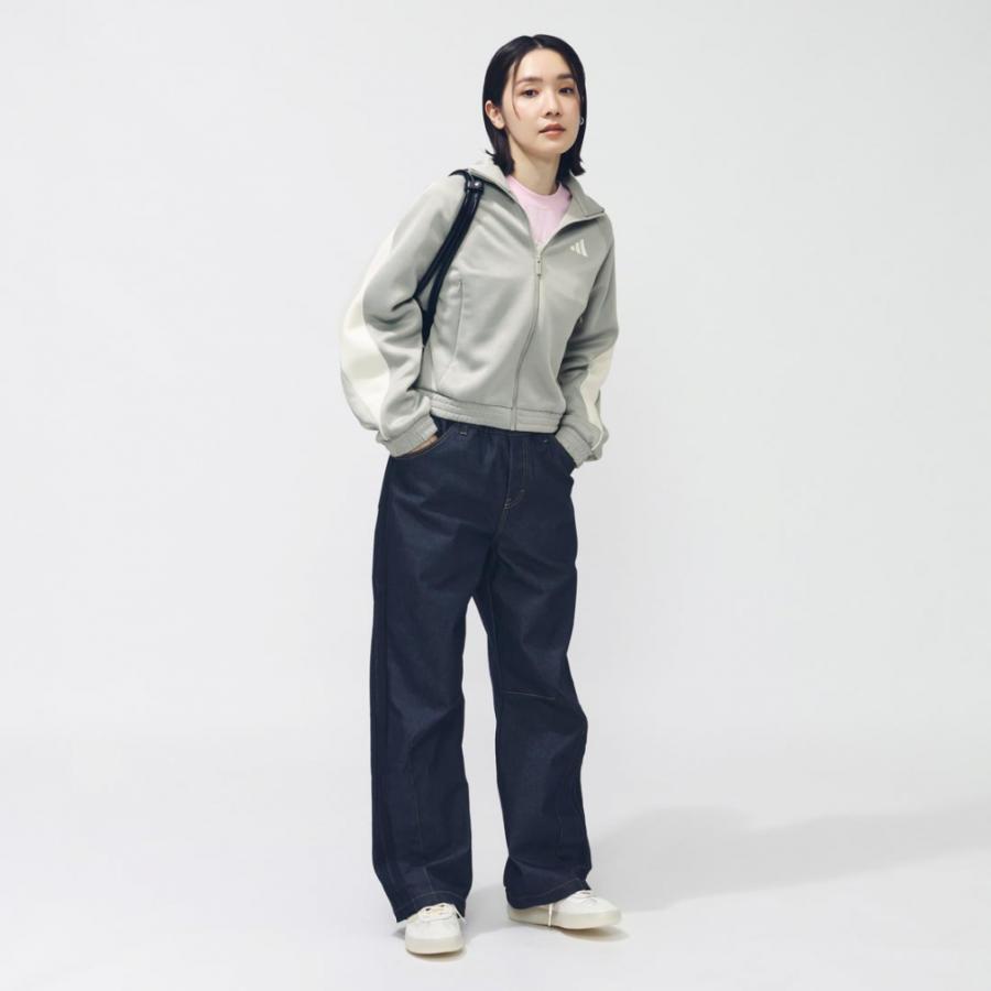 アディダス(adidas)スタジアムトラックトップ JVE75-KA6251(Lady’s) adidas（アディダス） レディース 長袖 ジャージ ジャケット