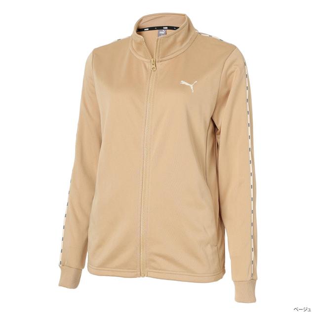 PUMA ベージュ ジャージジャケット　新品未使用 PUMA（プーマ） レディース 長袖 ジャージ ジャケット ニット