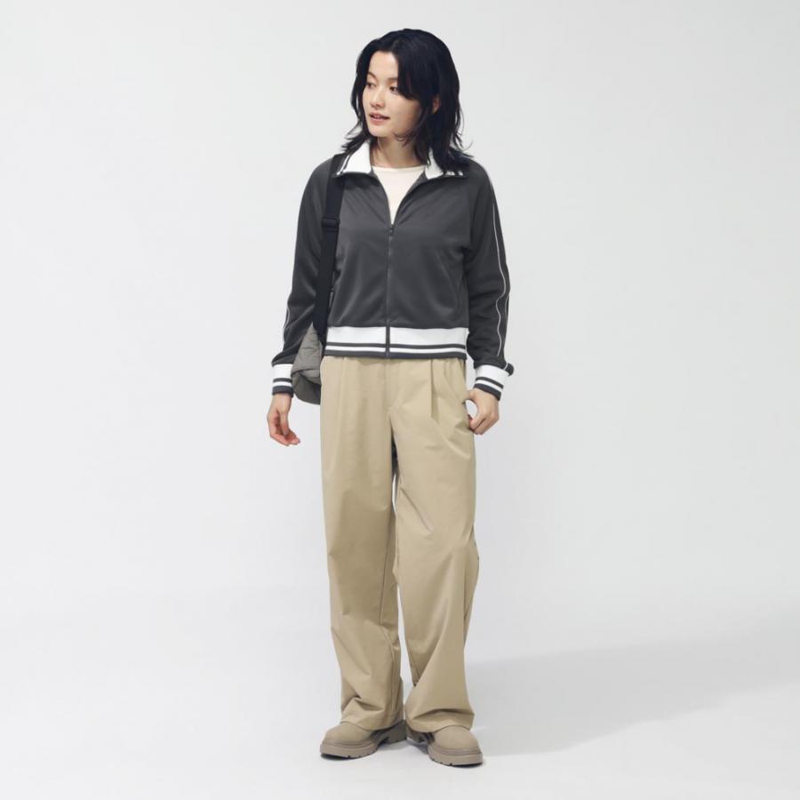 TIGORA（ティゴラ） レディース 長袖 ジャージ ジャケット クロップド