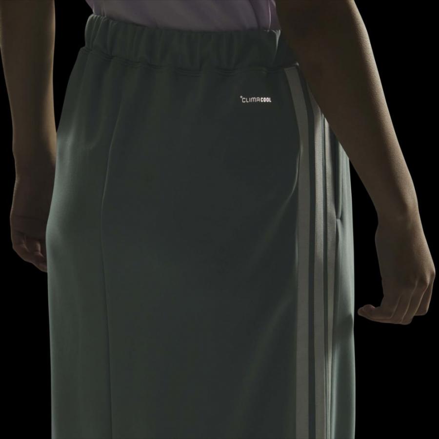アディダス レディース ジャージ パンツ スリーストライプス DK アイライン スカート SW799 KF6145 スポーツウェア ： スモークグリーン adidas_4