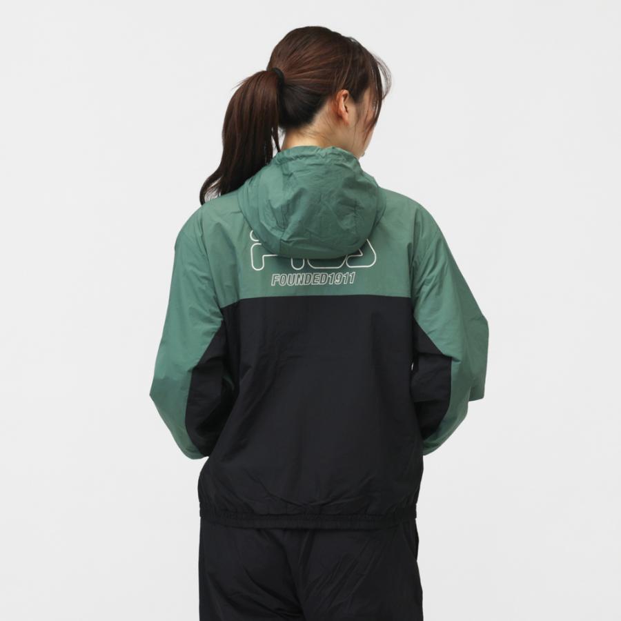 新品FILAレディース長袖ウインドブレーカー 撥水加工レディースXS FILA（フィラ） 裏 フリース 撥水タフタ ウィンドブレーカー パーカー