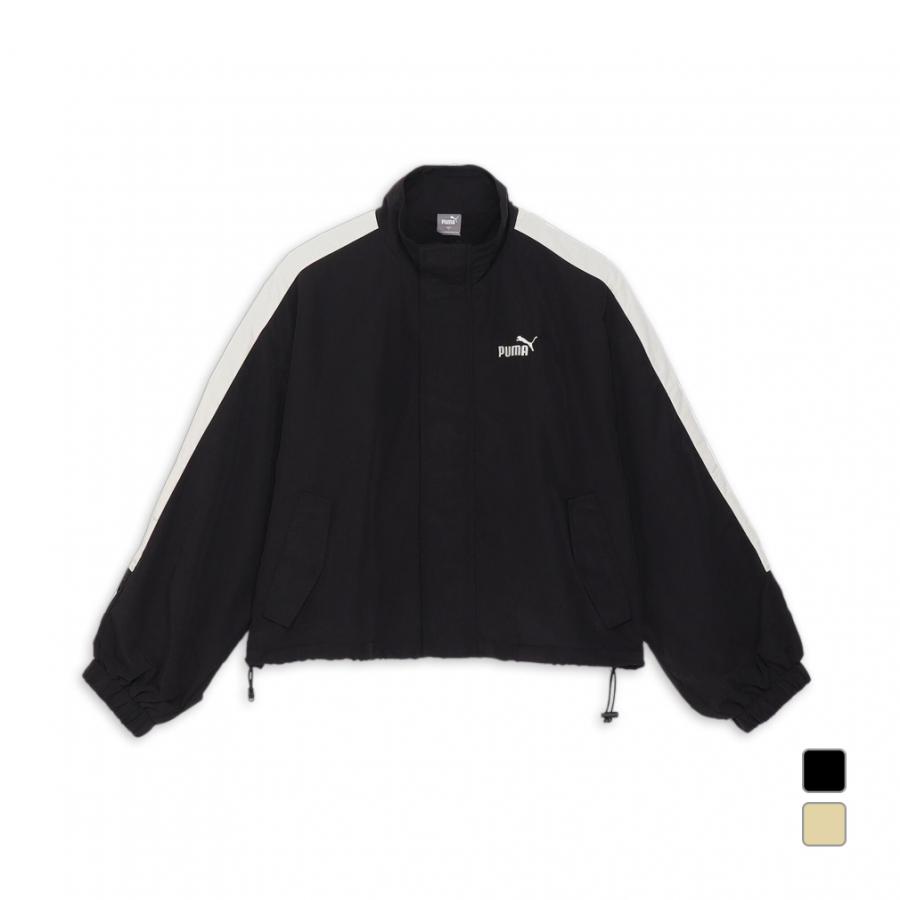 PUMA プーマ　ゴルフウエア　モックネック　ウーブンパデッドジャケット　黒 プーマ（PUMA）（メンズ）ゴルフウェア アウター ウーブン