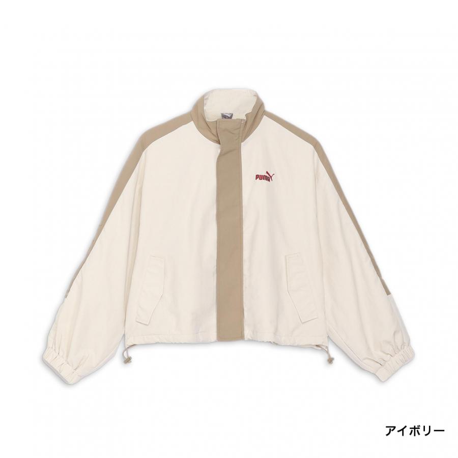 PUMA ジップアップジャケット ブラウン/アイボリー　トラックジャケット PUMA(プーマ)トラックジャケット（その他） | Right-on（ライト
