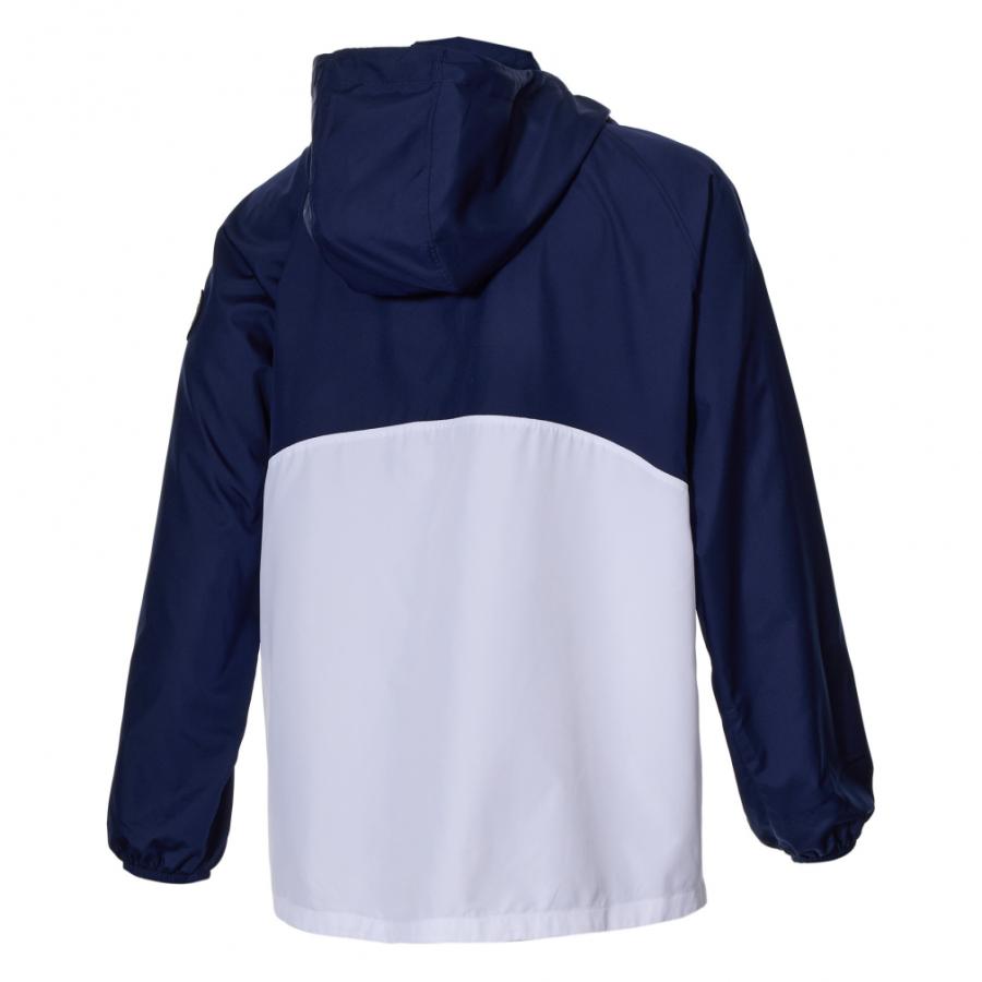 UNDER ARMOUR フード付きジャケット ホワイト/ネイビー 試着のみ Under Armour フード付きナイロンジャケット MD - メルカリ