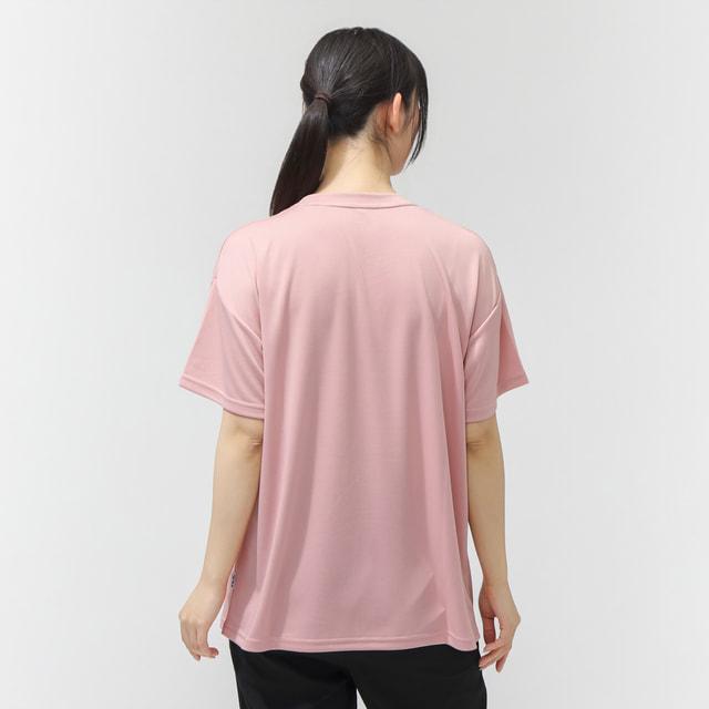 25825　FILA レディース　半袖カットソー　ピンクＸ白ボーダー　サイズXL FILA（フィラ） レディース 半袖 機能 Tシャツ レディースショート