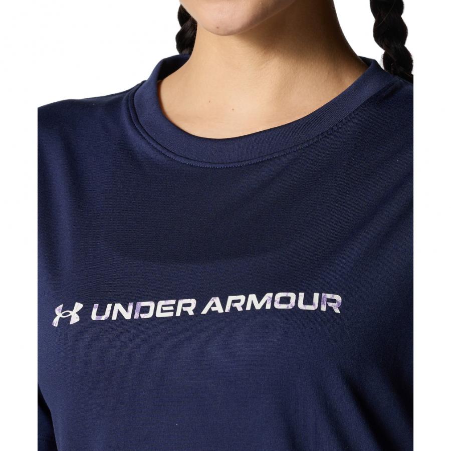 ☆アンダーアーマー プリント ロゴ Tシャツ/レディース/Ｍ UNDER ARMOUR（アンダーアーマー） レディース 半袖 機能 Tシャツ UA