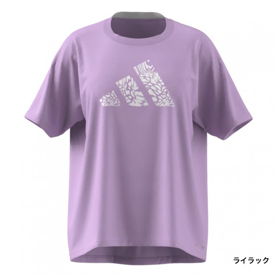 adidas（アディダス） レディース 半袖機能Tシャツ W CAMO LOGO ポリ T