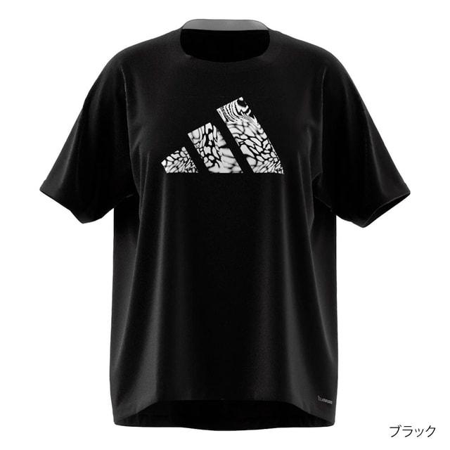 adidas（アディダス） レディース 半袖機能Tシャツ W CAMO LOGO ポリ T