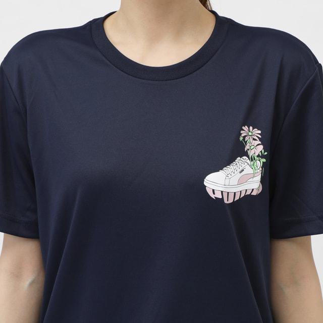 PUMA（プーマ） レディース 半袖 機能 Tシャツ SS ポリ スニーカー