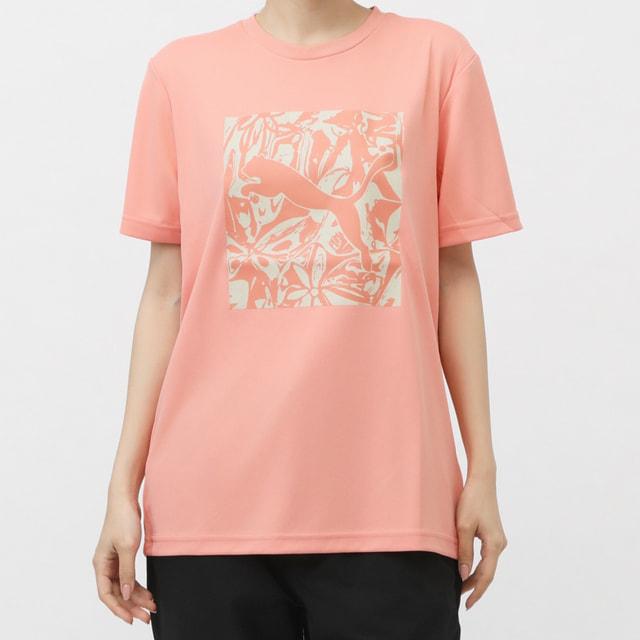 PUMA（プーマ） レディース 半袖 機能 Tシャツ SS ポリ グラフィック T
