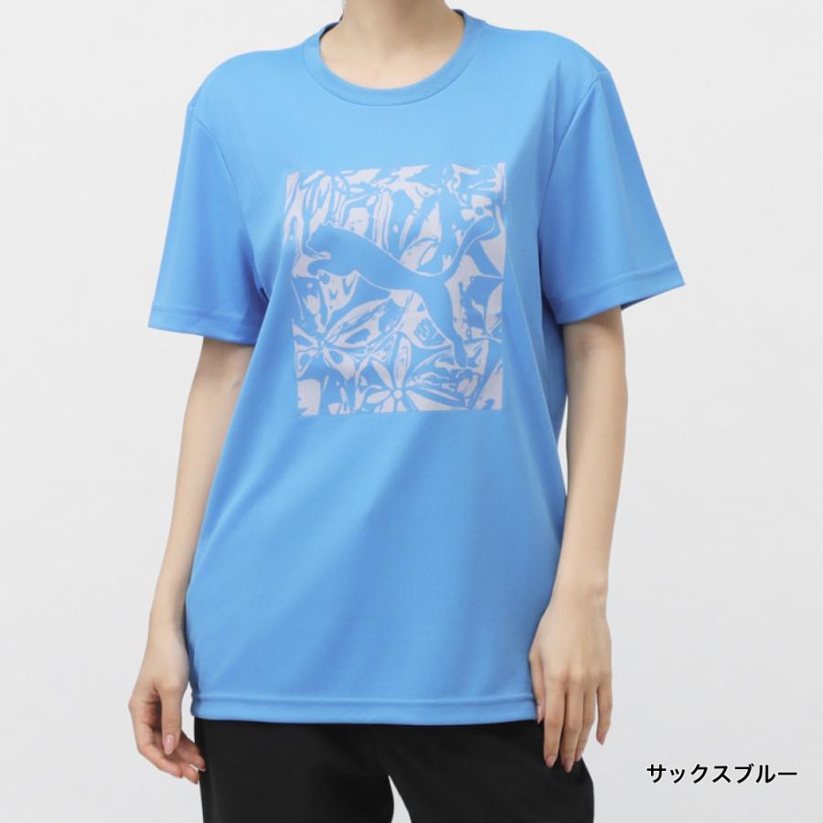 PUMA（プーマ） レディース 半袖 機能 Tシャツ SS ポリ グラフィック T