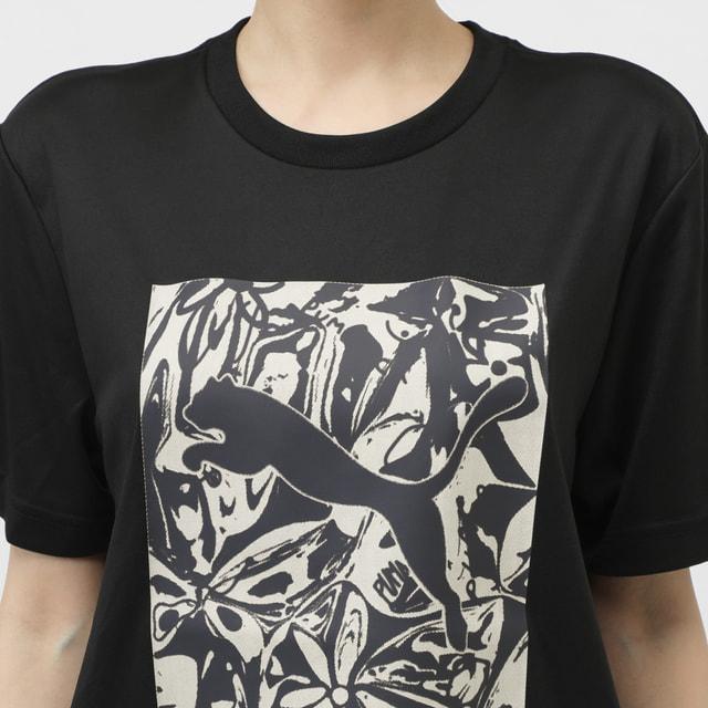 PUMA（プーマ） レディース 半袖 機能 Tシャツ SS ポリ グラフィック T