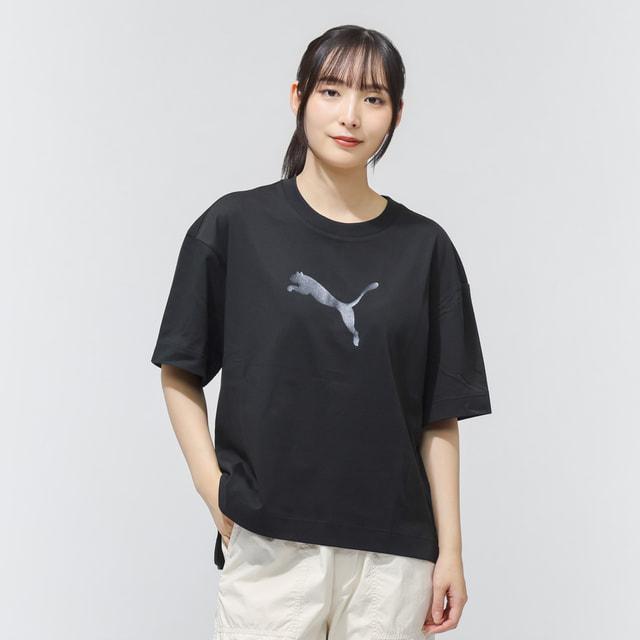 PUMA（プーマ） レディース 半袖 機能 Tシャツ ESS S MX オーバー