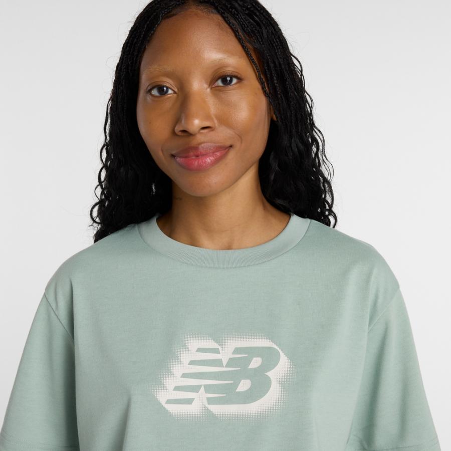 New Balance（ニューバランス） レディース 半袖 機能 Tシャツ NBロゴT