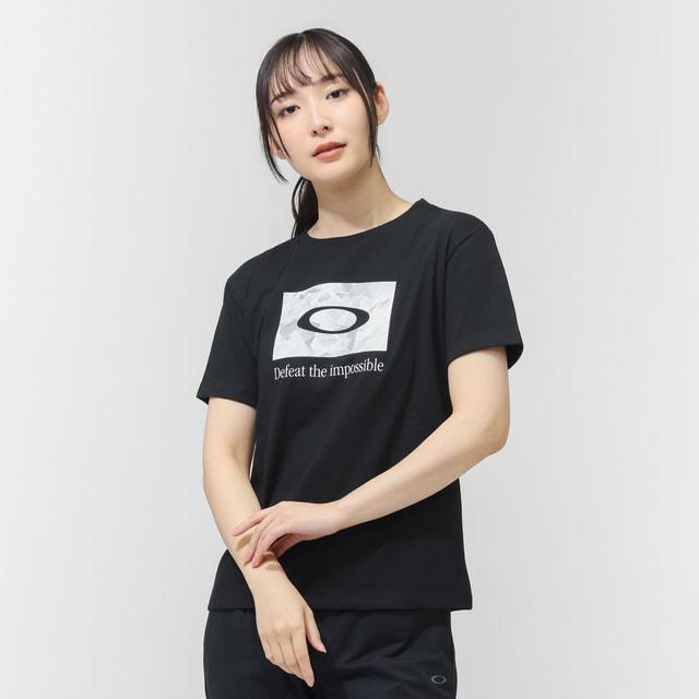 Oakley スポーツ用 Tシャツ L ブラック/ホワイト OAKLEY（オークリー） レディース 半袖 機能 Tシャツ RADIANT QDC BOX
