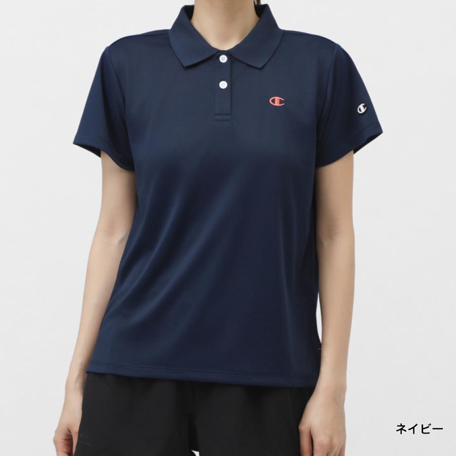 Champion（チャンピオン） レディース 半袖 機能 ポロシャツ SHORT