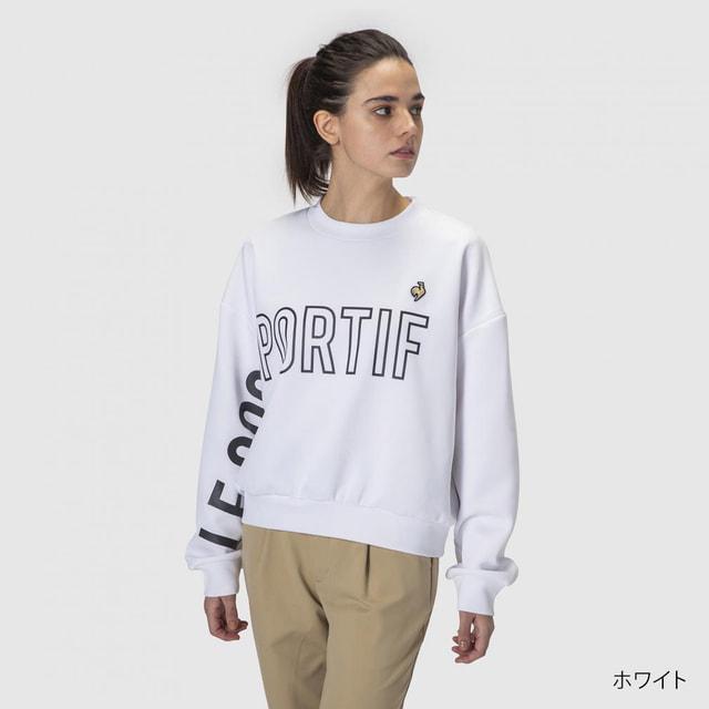 ルコック レディース ニットジャケット グランスーツクルーネックスウェット QMWSJF44 スポーツウェア トレーナー le coq sportif | le coq sportif
