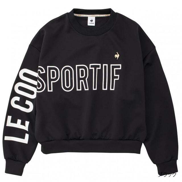 ルコック レディース ニットジャケット グランスーツクルーネックスウェット QMWSJF44 スポーツウェア トレーナー le coq sportif | le coq sportif | 01