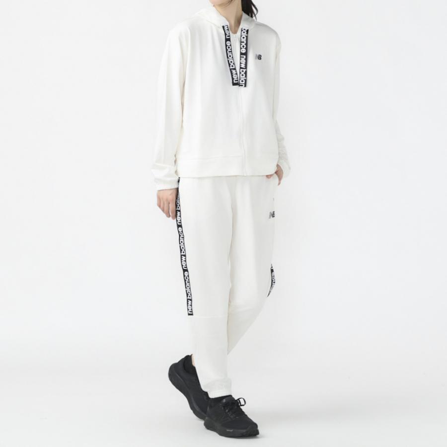 新品 ニューバランス スウェット セットアップ 上下セット パーカー パンツ M New Balance（ニューバランス） レディース パーカー ロングパンツ