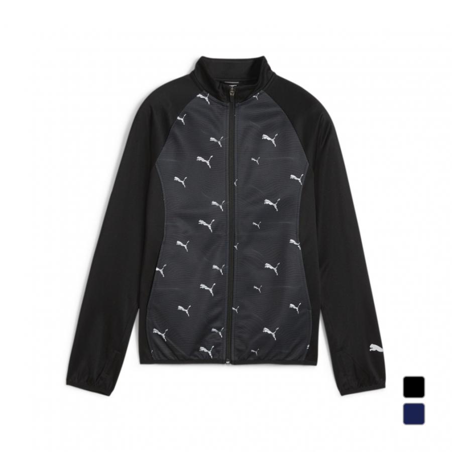 PUMA ブラック ジップアップジャージ プーマ（PUMA）ジャージ 上下セット ジュニア ポリ ブラック