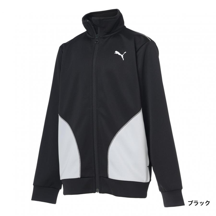 PUMA ブラック ジャージジャケット PUMA（プーマ） ジュニア キッズ 子供 長袖 ジャージ ジャケット