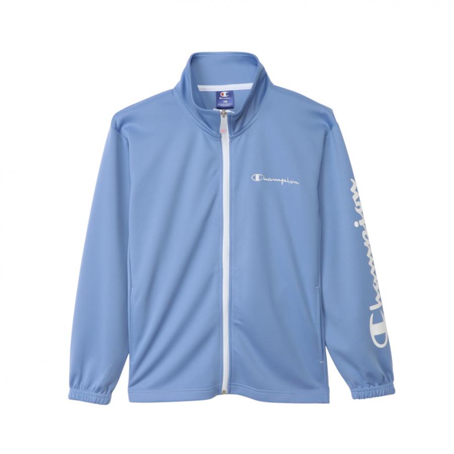 未使用級✨Champion ジャージ 日本製 ビッグサイズ 青 白 レトロ Champion（チャンピオン） ジュニア キッズ 子供 ジャージ 上下セット