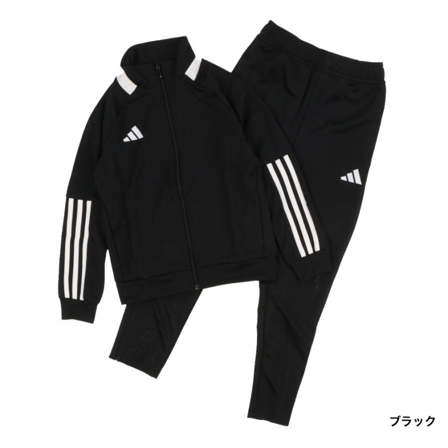 adidas JR用　黒 立ち襟長袖トレーニングスーツ上下。 adidas JR用黒 立ち襟長袖トレーニングスーツ上下。