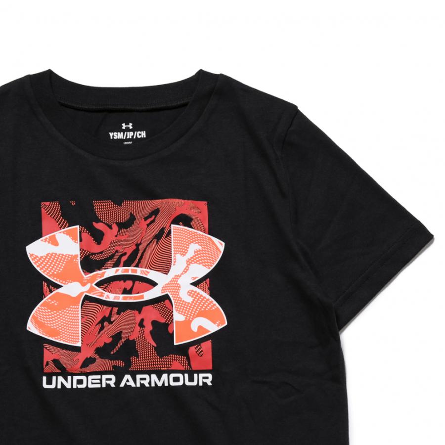 代引不可】 アンダーアーマー ジュニア キッズ 1377317 半袖 子供 UNDER Tシャツ UAボックスロゴカモ スポーツウェア ARMOUR  子ども服