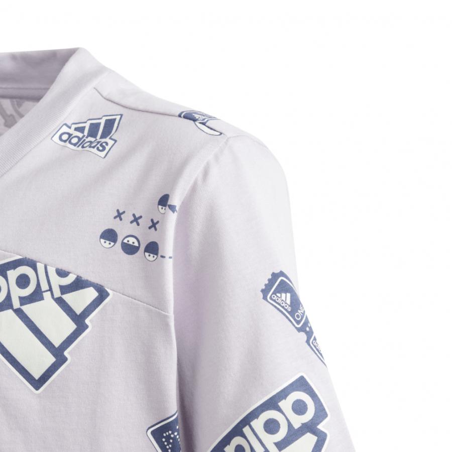adidas（アディダス） ジュニア キッズ 子供 半袖 Tシャツ ブランド ラブ 半袖Tシャツ キッズ KOS59 IM8576 ...