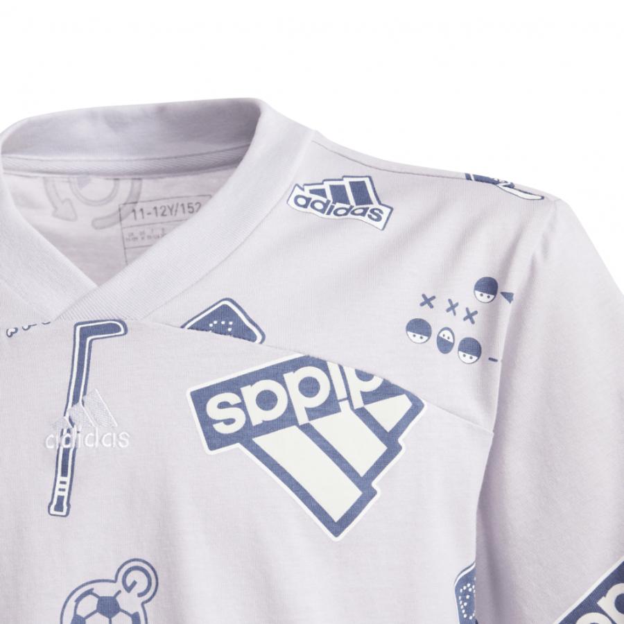 adidas（アディダス） ジュニア キッズ 子供 半袖 Tシャツ ブランド ラブ 半袖Tシャツ キッズ KOS59 IM8576 ...