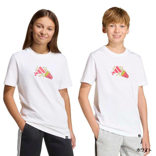  アディダス半袖Tシャツ 　160キッズ adidas（アディダス） ジュニア キッズ 子供 半袖 シャツ フードパック