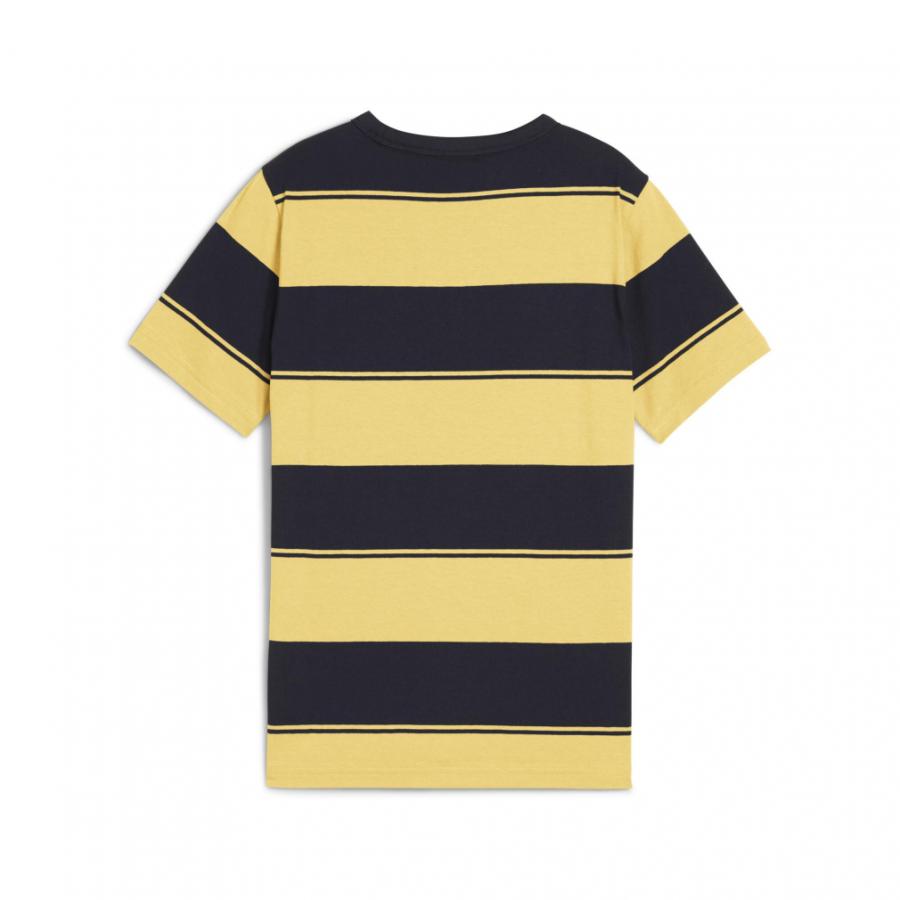 ボカ・ジュニアーズ 90周年記念シャツ ネイビー/イエロー PUMA（プーマ） ジュニア キッズ 子供 半袖 Tシャツ CLASS ストライプ