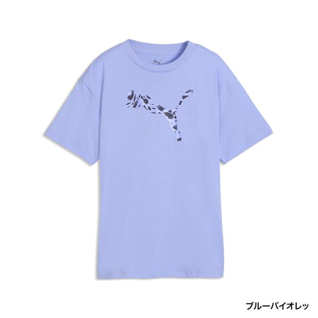 PUMA スポーツ シャツ 青色 PUMA（プーマ） ジュニア キッズ 子供 半袖 シャツ ESS GRAPHIC