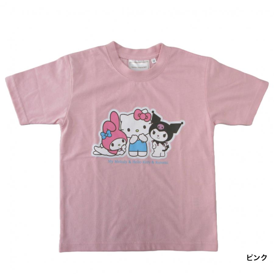 ジュニア キッズ 子供 半袖 Tシャツ サンリオTシャツ ハロー