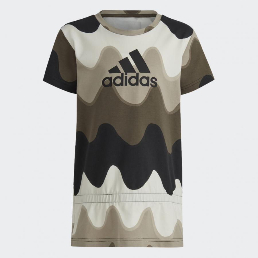 アディダス ADIDAS × MARIMEKKO マリメッコ ジュニア キッズ 子供 Tシャツ ハーフパンツセット 総柄プリント ECH25 IC3665 IC3666 スポーツウェア adidas｜alpen-group｜11