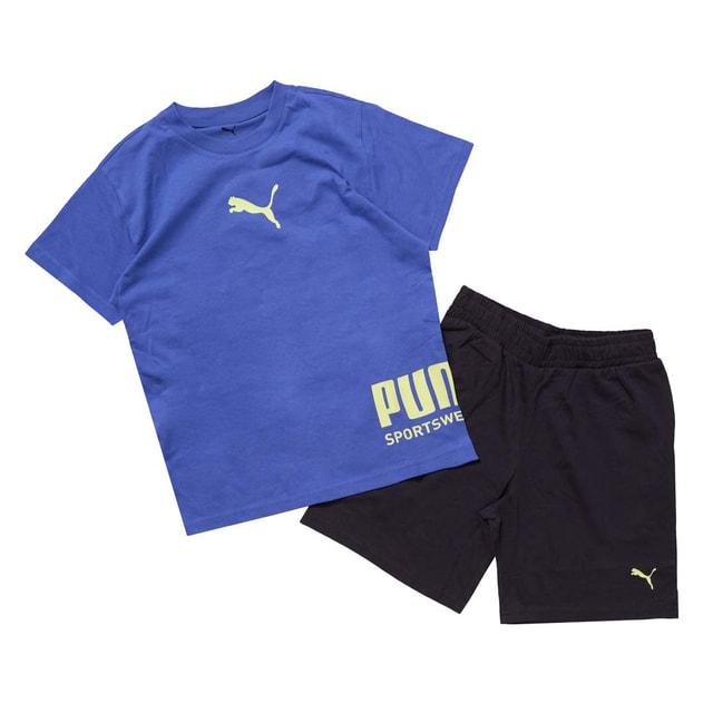 PUMA DRI-CELL ネイビー M ハーフパンツセット PUMA（プーマ） ジュニア キッズ 子供 Tシャツ ハーフパンツ セット