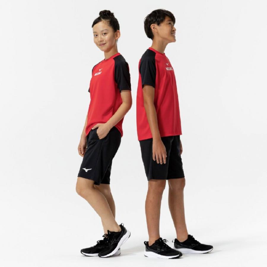 Mizuno Tシャツとパンツセット ブラック 大きいサイズ メンズ MIZUNO (ミズノ) 防汚 半袖 Tシャツ ショート