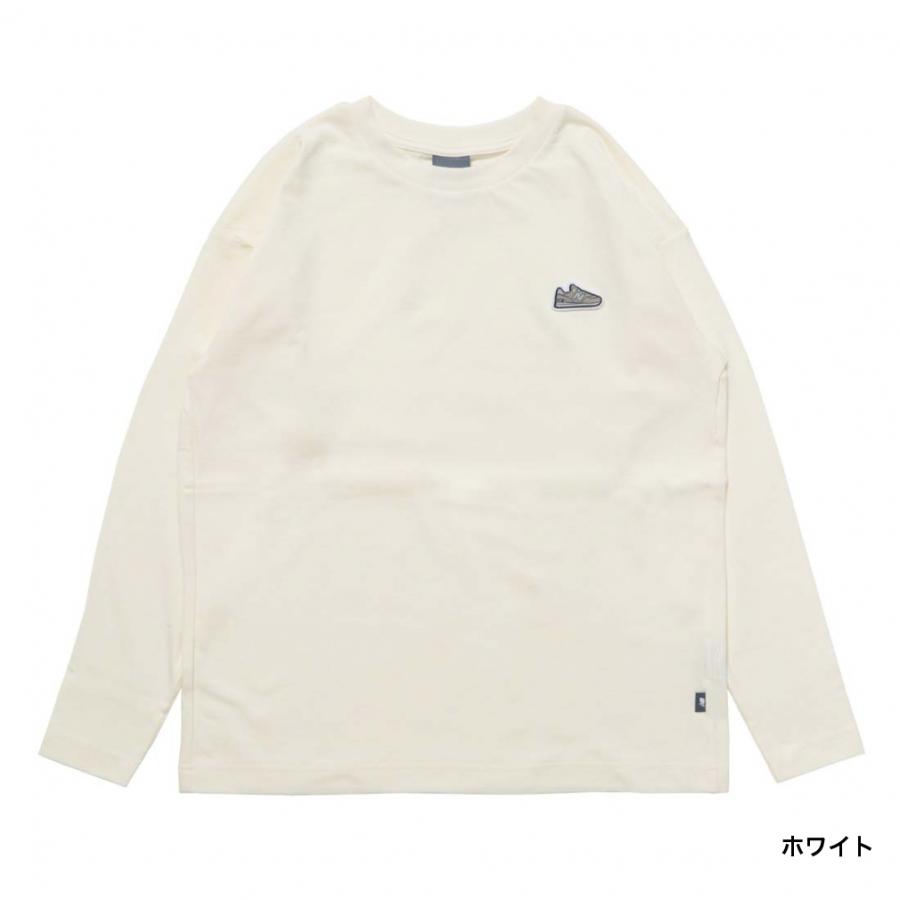 New Balance 長袖シャツ ホワイト New Balance（ニューバランス） ジュニア キッズ 子供 長袖 Tシャツ