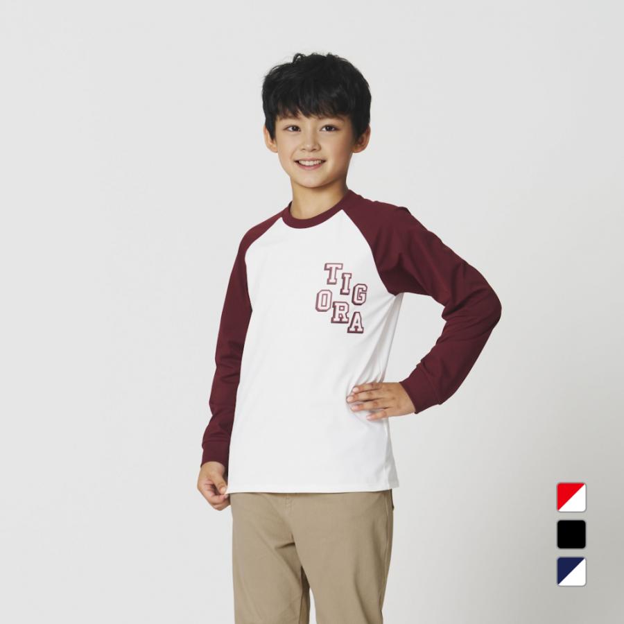 TIGORA（ティゴラ） ジュニア キッズ 子供 長袖 Tシャツ ロングTシャツ