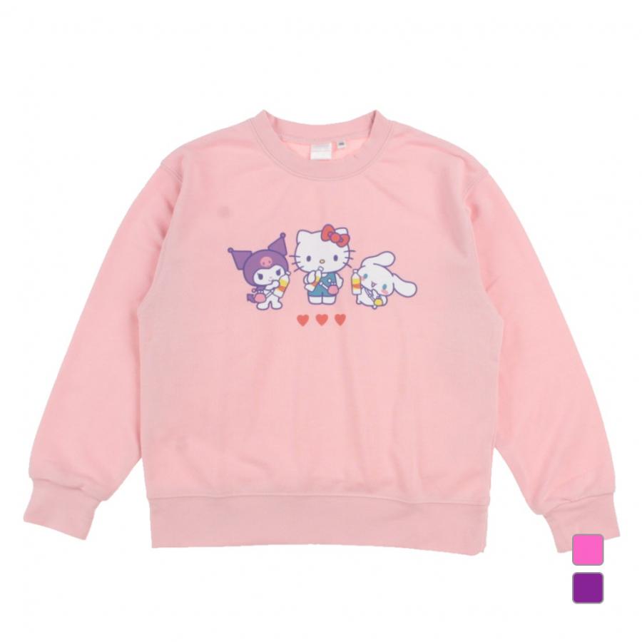 ジュニア キッズ 子供 スウェット トレーナー サンリオキャラクターズ