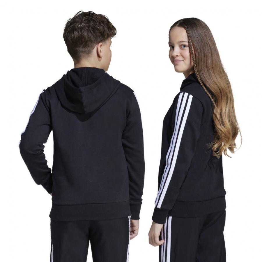 メンズ レディース 子供 adidas パーカーセット ブラック アディダス adidas ジュニア スウェットパーカー エッセンシャルズ 3