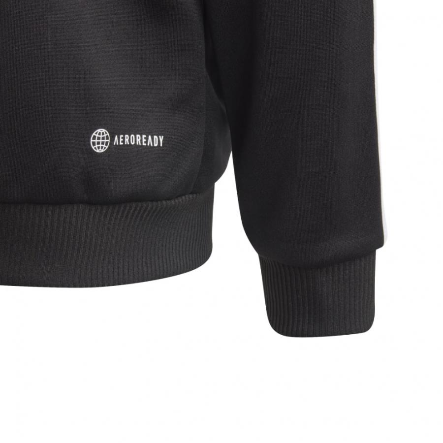 adidas（アディダス） ジュニア キッズ 子供 スウェット AEROREADY スリーストライプス レギュラーフィット フルジップパーカー ...