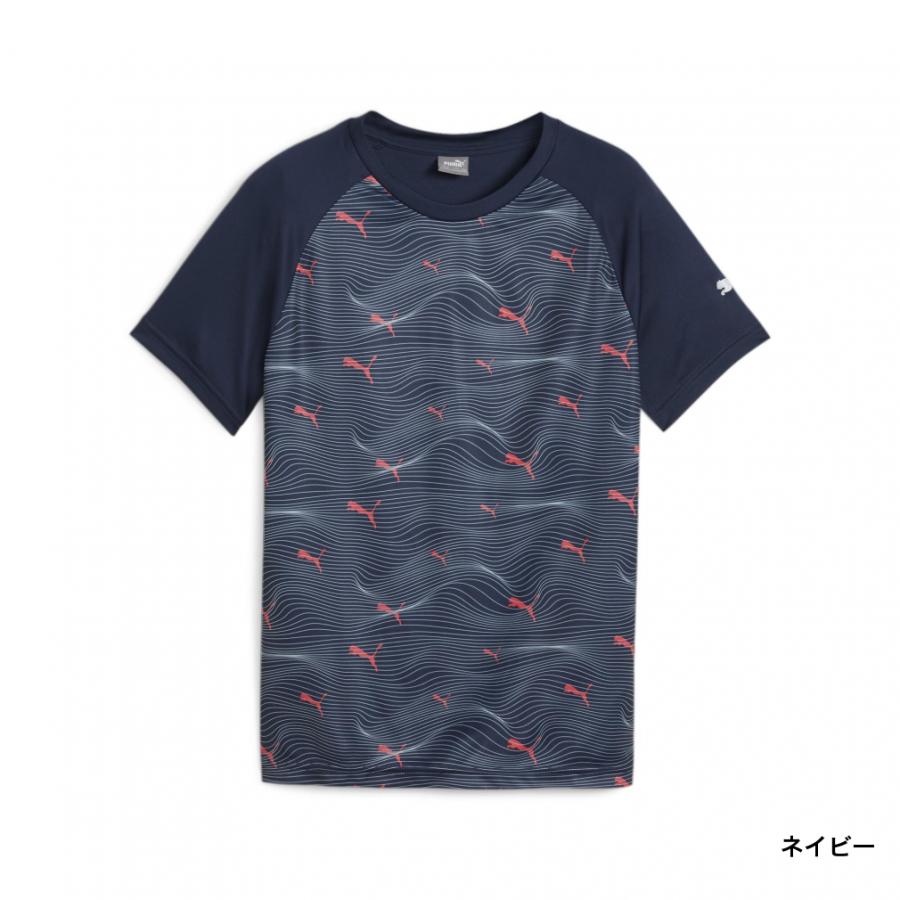 プーマ ジュニア キッズ 子供 半袖 機能 Tシャツ ACTIVE SPORTS ポリ AOP Tシャツ 681359 スポーツウェア PUMA｜alpen-group｜04