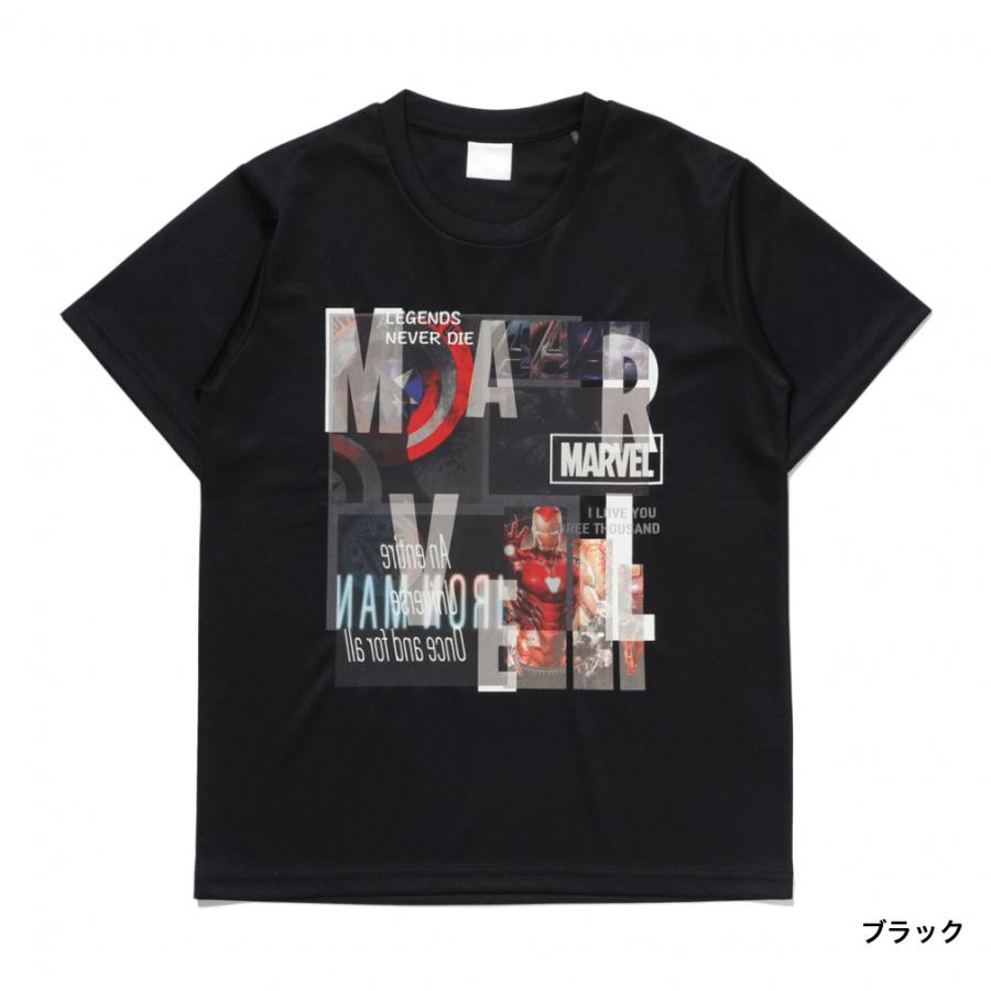 未着用 marvel Tシャツ マーベルシャツ マーベルレジェンドのお供に！ MARVEL（マーベル） ジュニア キッズ 子供 半袖 機能 Tシャツ 接触冷感